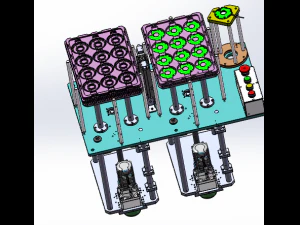the lifting of stacking platform mechanism 3D Model