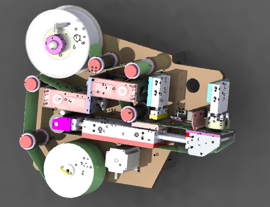 laminating machine of separate module 3D Model .c4d .max .obj .3ds .fbx .stl .blend 