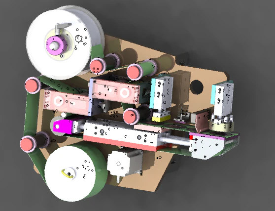 laminating machine of separate module 3D Model .c4d .max .obj .3ds .fbx .stl .blend 