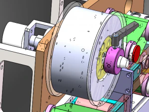 laminating machine of separate module 3D Model