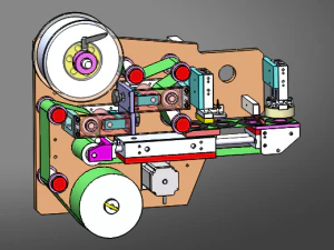 laminating machine of separate module 3D Model