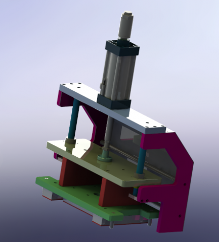 pressing group mechanism 3D 模型 .c4d .max .obj .3ds .fbx .stl .blend 