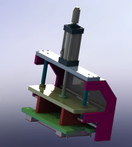 pressing group mechanism 3D Model .c4d .max .obj .3ds .fbx .stl .blend 