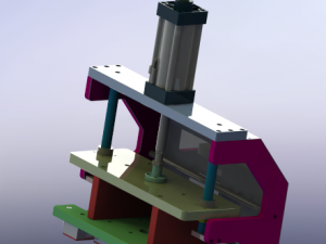pressing group mechanism 3D Model