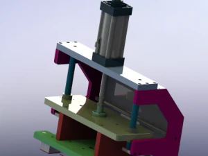 presleme grubu mekanizması 3D Model
