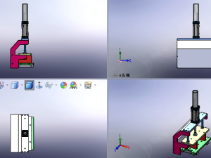pressing group mechanism 3D 模型