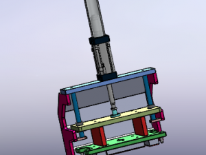 pressing group mechanism 3D 模型