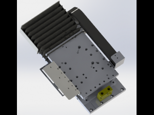 the gear and rack drives the manipulator Modelo 3D