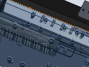 the gear and rack drives the manipulator 3D Model