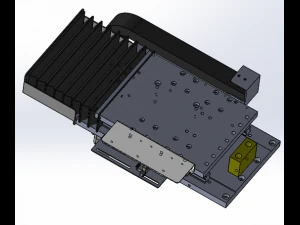 the gear and rack drives the manipulator 3D Model