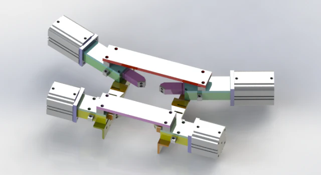 cylinder position mechanism 3D Model .c4d .max .obj .3ds .fbx .stl .blend