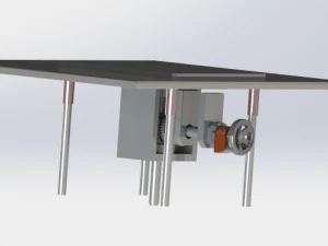 z axis manually fine-tuning platform 3D Model