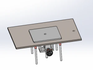 z axis manually fine-tuning platform 3D Model
