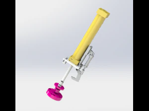 cilindro con m&oacute;dulo de seguro Modelo 3D