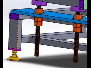 height adjustable conveyor Modelo 3D