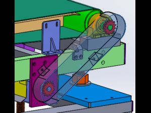 height adjustable conveyor Modelo 3D