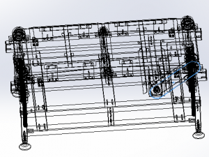 height adjustable conveyor Modelo 3D