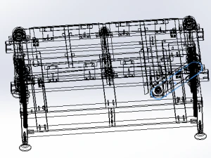 height adjustable conveyor 3D Model