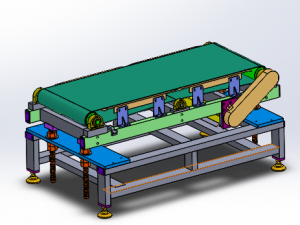 height adjustable conveyor Modelo 3D