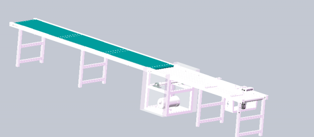 line roller conveyor Model 3D .c4d .max .obj .3ds .fbx .stl .blend 