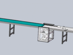 line roller conveyor Model 3D