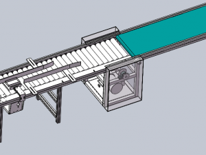 line roller conveyor Model 3D