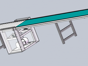 line roller conveyor Model 3D