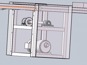 line roller conveyor 3D Model