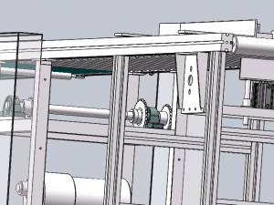 line roller conveyor Model 3D
