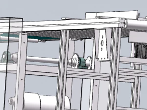 line roller conveyor 3D Model