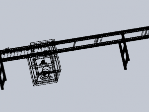 line roller conveyor Model 3D