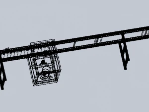 line roller conveyor 3D Model