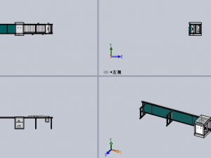 line roller conveyor Model 3D