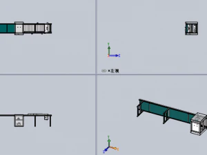 line roller conveyor 3D Model