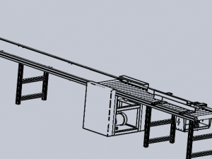 line roller conveyor Model 3D