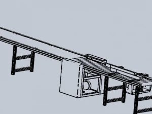 line roller conveyor 3D Model