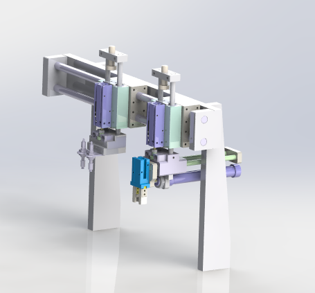 gantry load and unload mechanism 3D Model .c4d .max .obj .3ds .fbx .stl .blend 