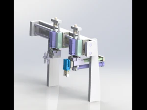 龙门装卸机构 3D 模型