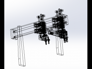 gantry load and unload mechanism 3D Model