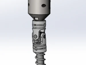 long lock screw machine 3D Model