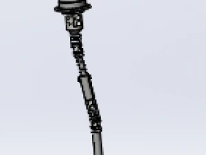 long lock screw machine 3D Model