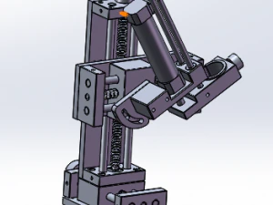 four axis with platform 3D Model