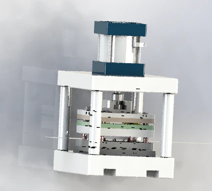 pressing laminate mechanism 3D Model .c4d .max .obj .3ds .fbx .stl .blend 