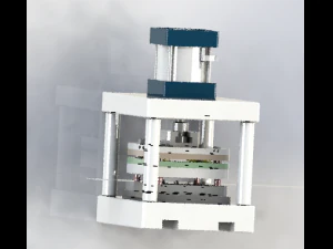 mechanizm prasowania laminatu Model 3D