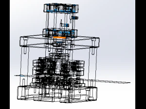 pressing laminate mechanism 3D Model