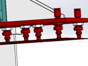 double cylinder sucking mechanism 3D 模型