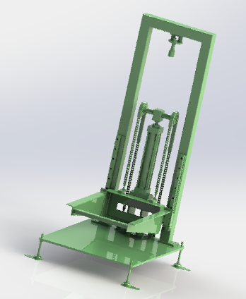 heavy load lifting mechanism Modèle 3D .c4d .max .obj .3ds .fbx .stl .blend 