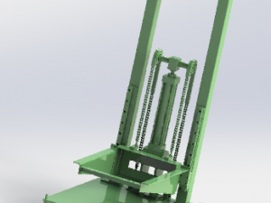 heavy load lifting mechanism Modelo 3D