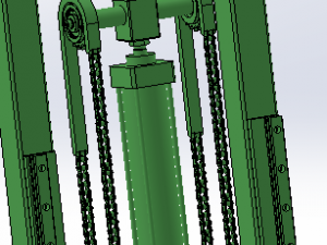 heavy load lifting mechanism Modèle 3D