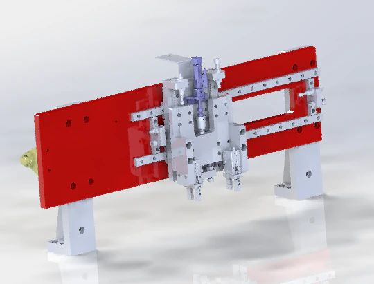 cylinder clamping mechanism 3D Model .c4d .max .obj .3ds .fbx .stl .blend 